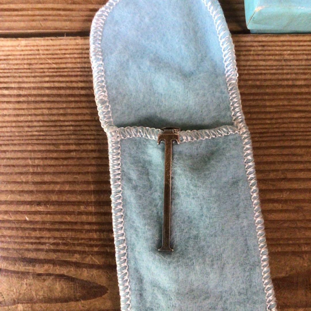 No4384 ティファニー　ボールペン　シルバー　布ケース　元箱付　送料無料