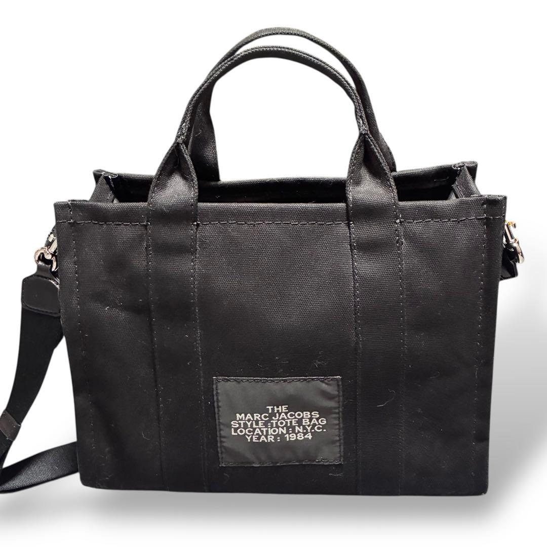 極美品　マークジェイコブズ　2way ショルダーバッグ　ブラック　キャンバス