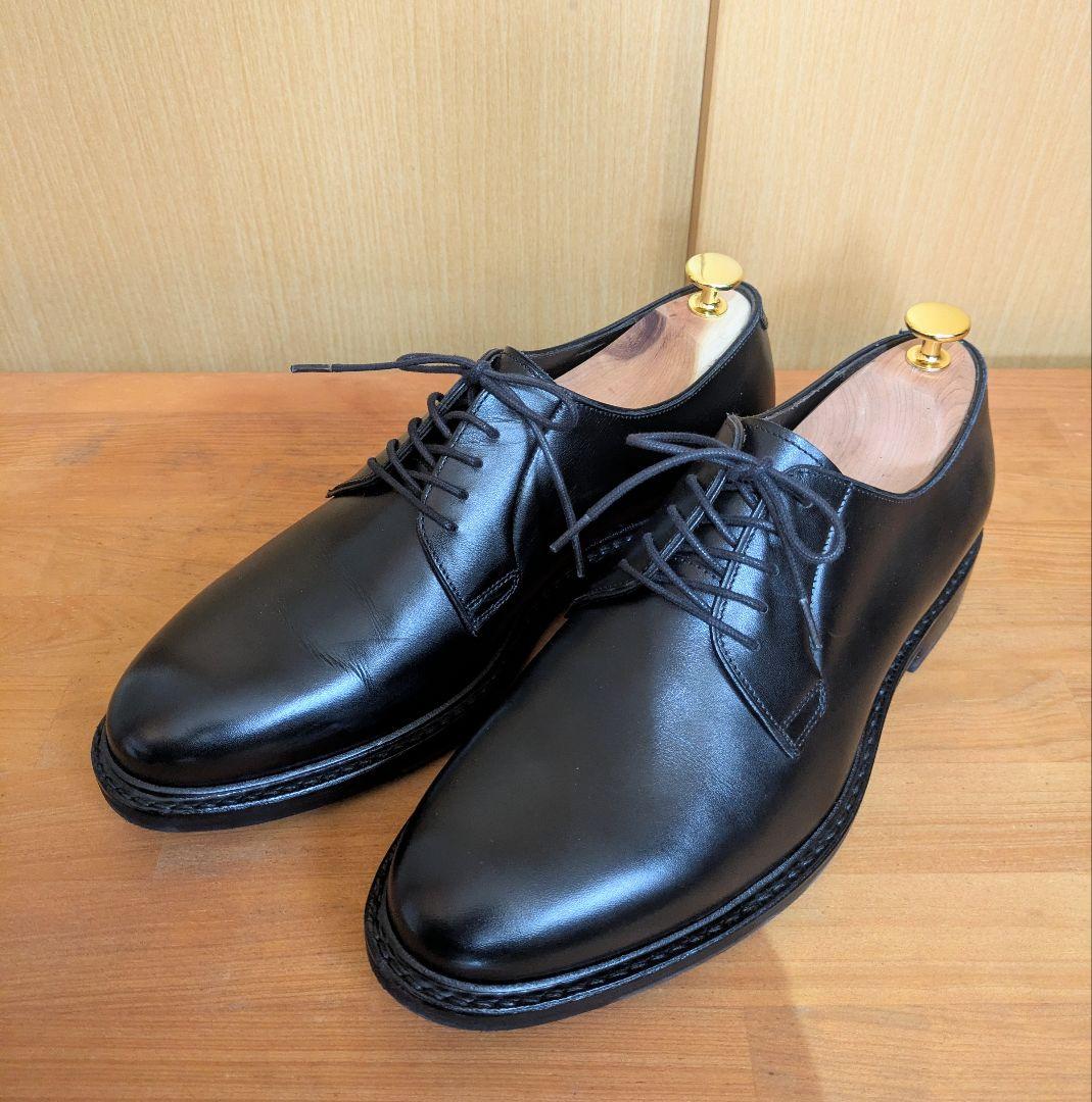 【Jalan Sriwijaya】外羽根プレーントゥ ブラック ダイナイトソール