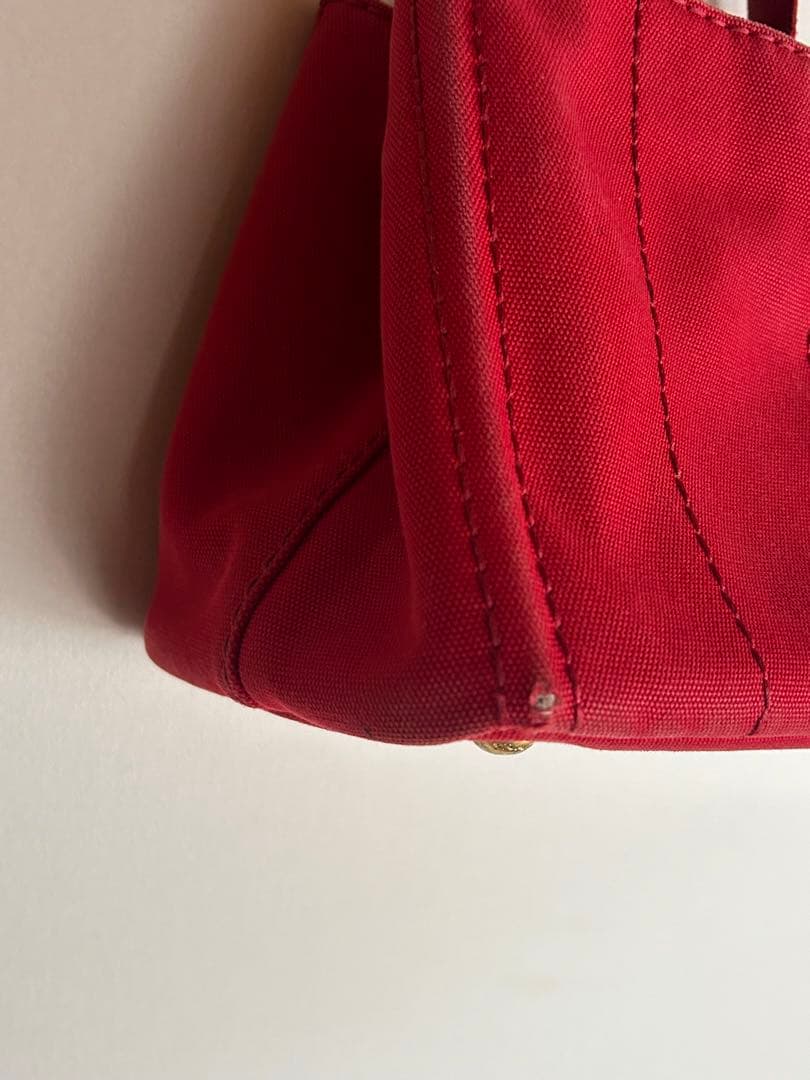 PRADA CANAPA カナパ　レッド トートバッグ赤プラダ