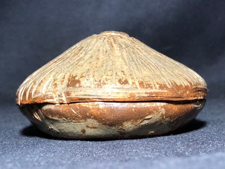 【茶道具】楽山焼 茅葺香合 香合211