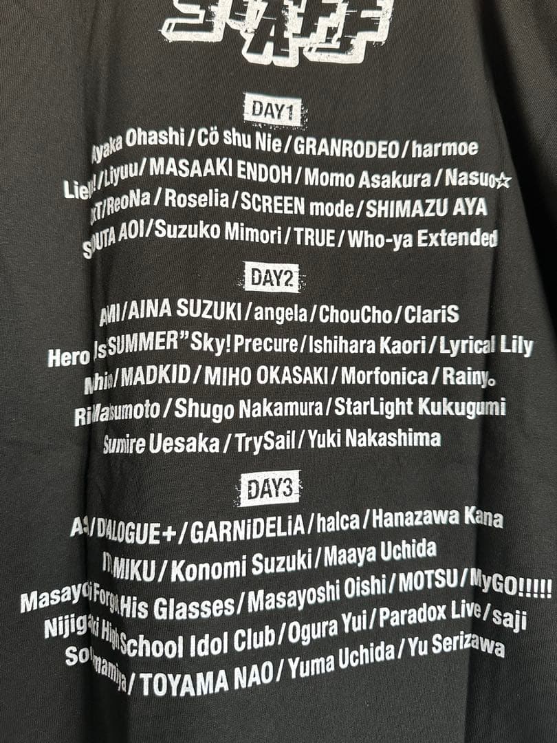 アニサマ2023 スタッフTシャツ