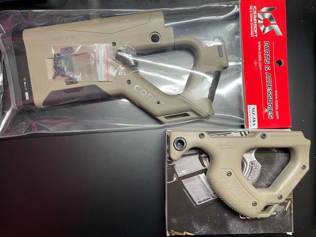 ICS HERA ARMS CQRバットストック＆グリップ　電動ガン用 ICS HERA ARMS CQRバットストック＆グリップ 電動ガン用 HERA ICS ARMS