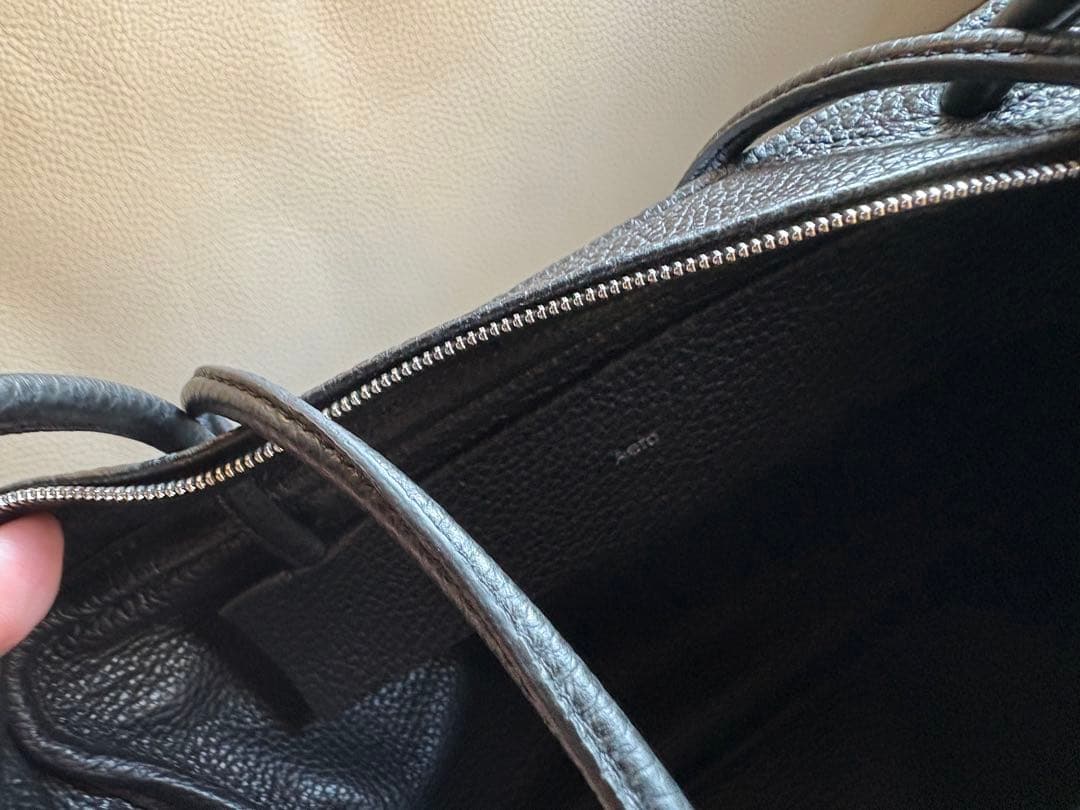 Aeta 黒 LEATHER BOSTON 　PG22