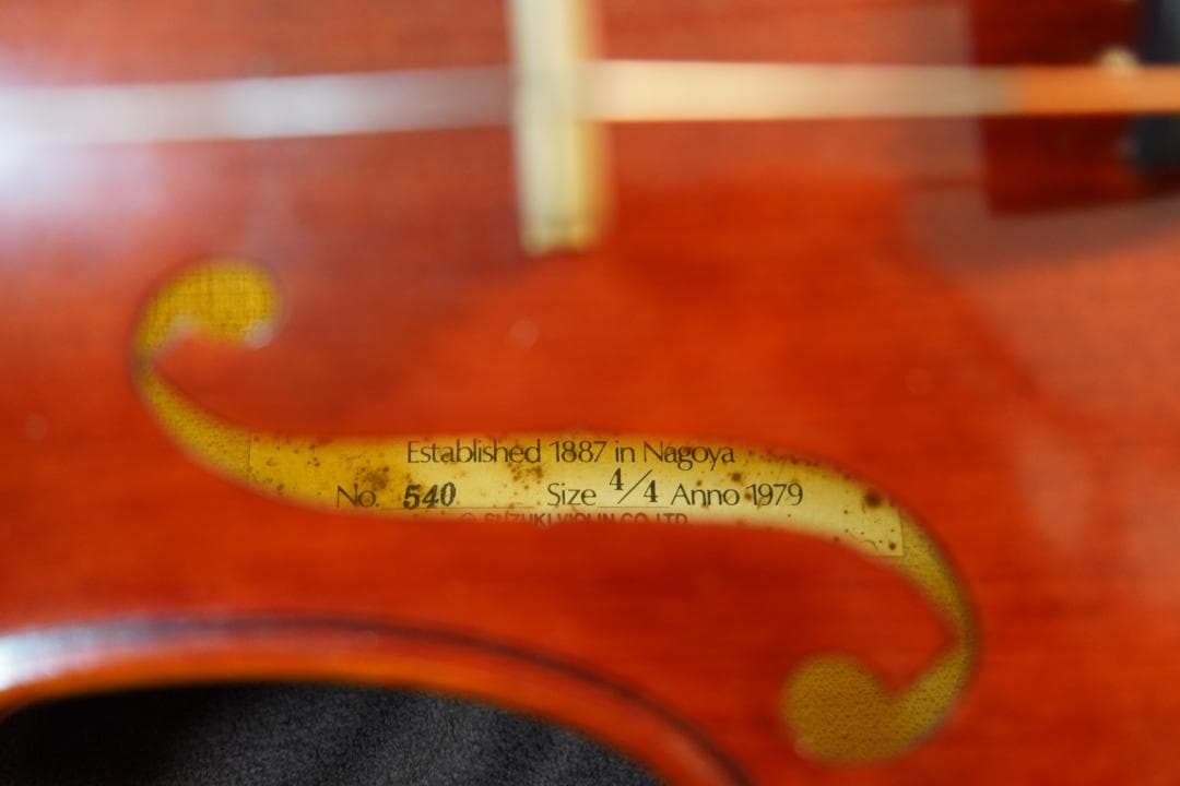 むーみん様　SUZUKI スズキ　バイオリン　No.540 4/4　新弓