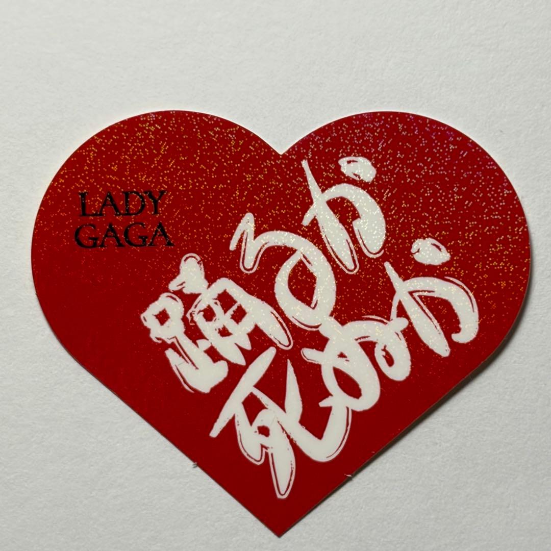 レディー ガガ メイヘム 日本会場 ハート ホログラム ステッカー F5