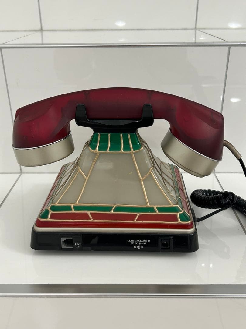 コカコーラ 電話機 ステンドグラス風 アンティーク ビンテージの通販は