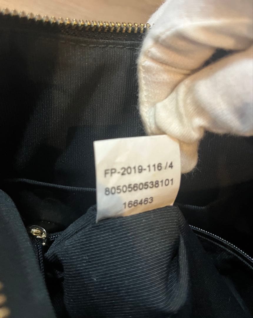 美品フルラ シエナ ホーボー 2way シボ革 ショルダーバッグ ブラック