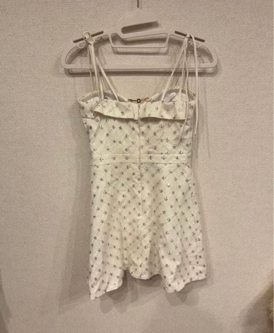 【美品】ジュエルズホワイトドレス