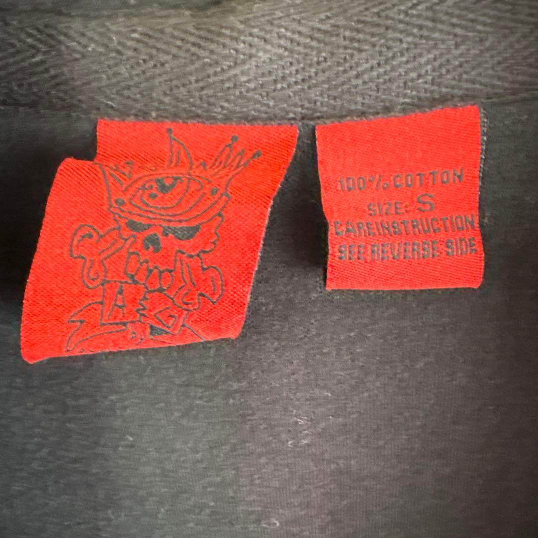 貴重　A&G クロスパッチ　ドラゴン　レザージップパーカー　ブラック　S y2k