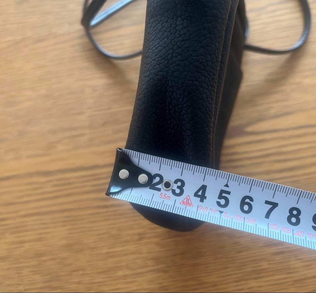 LOEWE 黒 レザー ショルダーバッグ