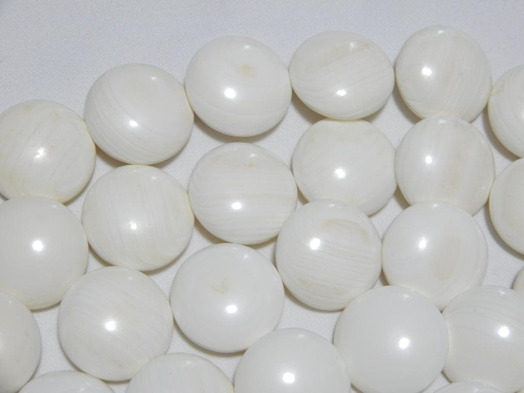 囲碁　本蛤 那智黒碁石　37号　+　超特大木製碁笥　使用少美品