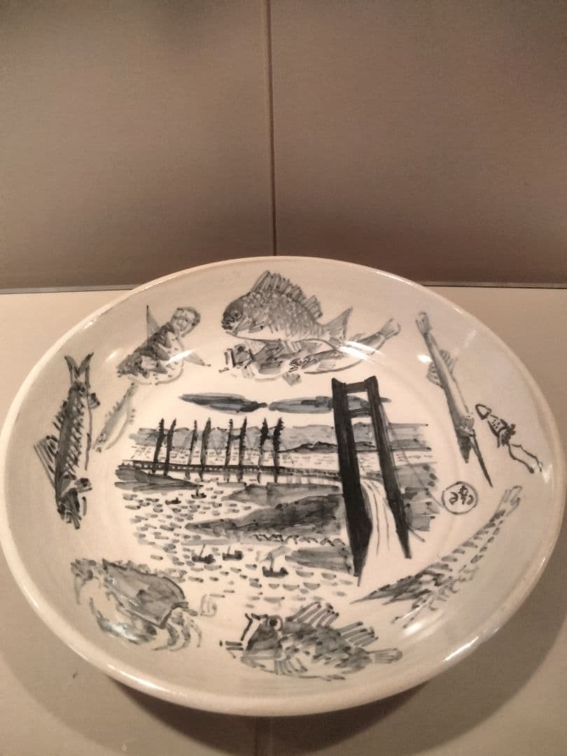 極上品アンティーク50年以上経過（父）岡本東陽　（息子）岡本欣三共同作品