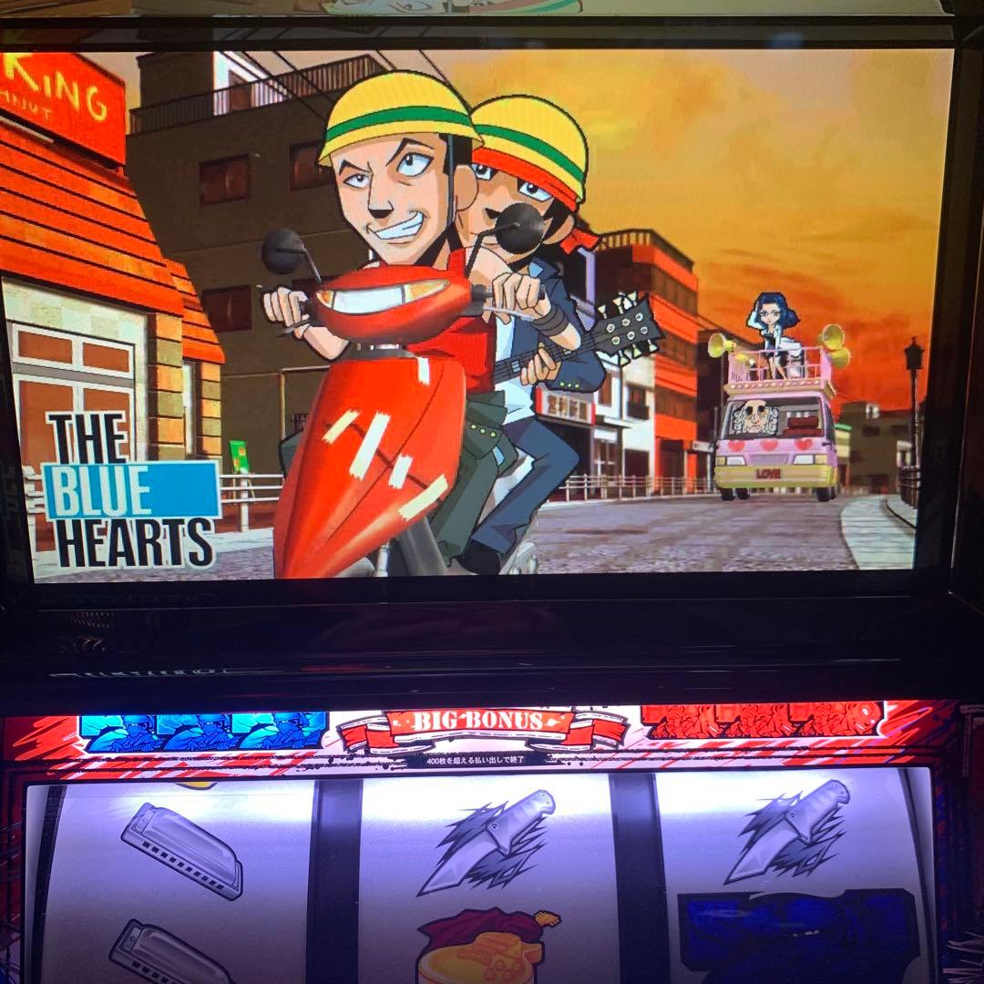 希少】ザ・ブルーハーツ パチスロ 実機 コイン不要機 スロット 銀座