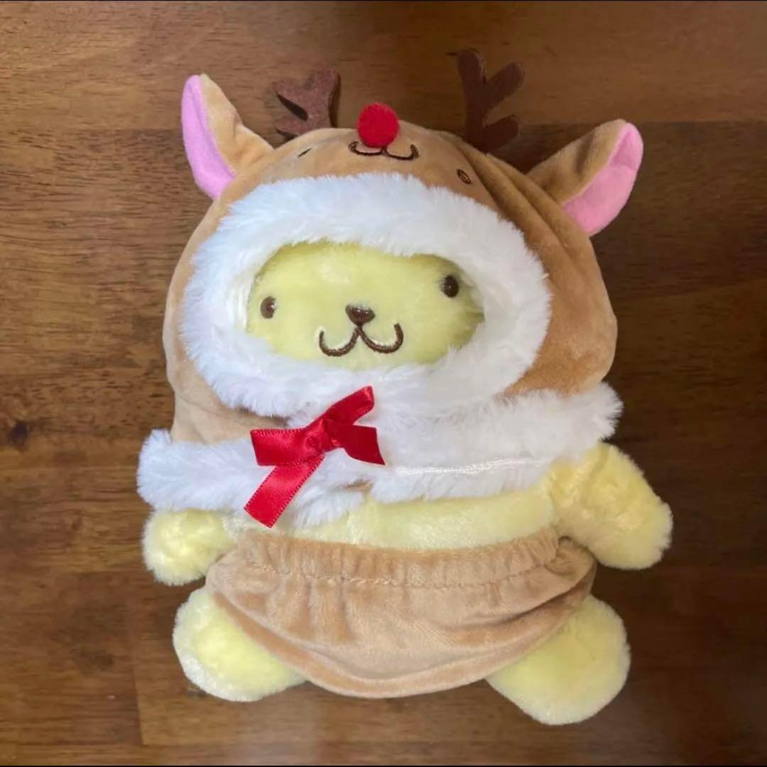 サンリオ ポムポムプリン ぬいぐるみ クリスマス サンタ マフィン マカロン