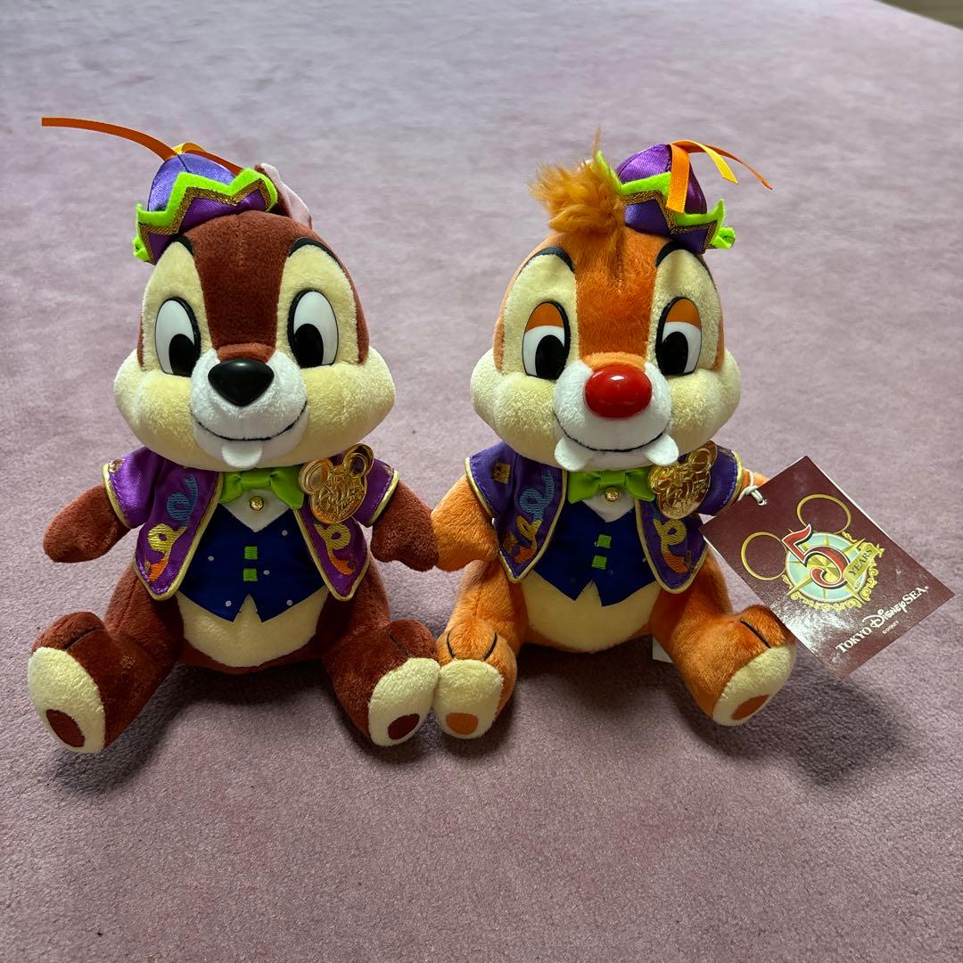 ディズニーシー 5周年 チップ＆デール ぬいぐるみ - メルカリ