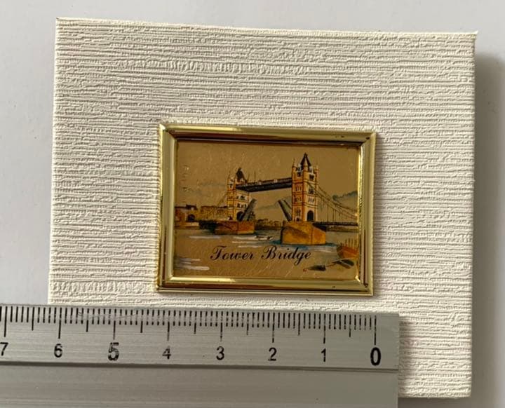 額無 ロンドン タワーブリッジ 23kt ゴールドリーフ ミニサイズ 金 金箔