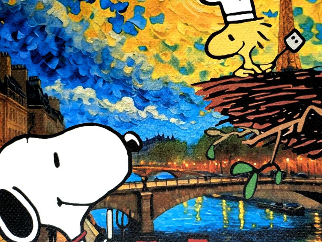 額装セット】【DEATH NYC】SNOOPY＆Wood Stock Cook