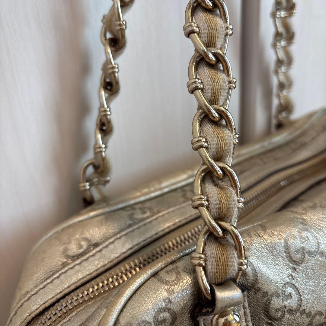 GUCCI GGキャンバスミニボストンバッグ