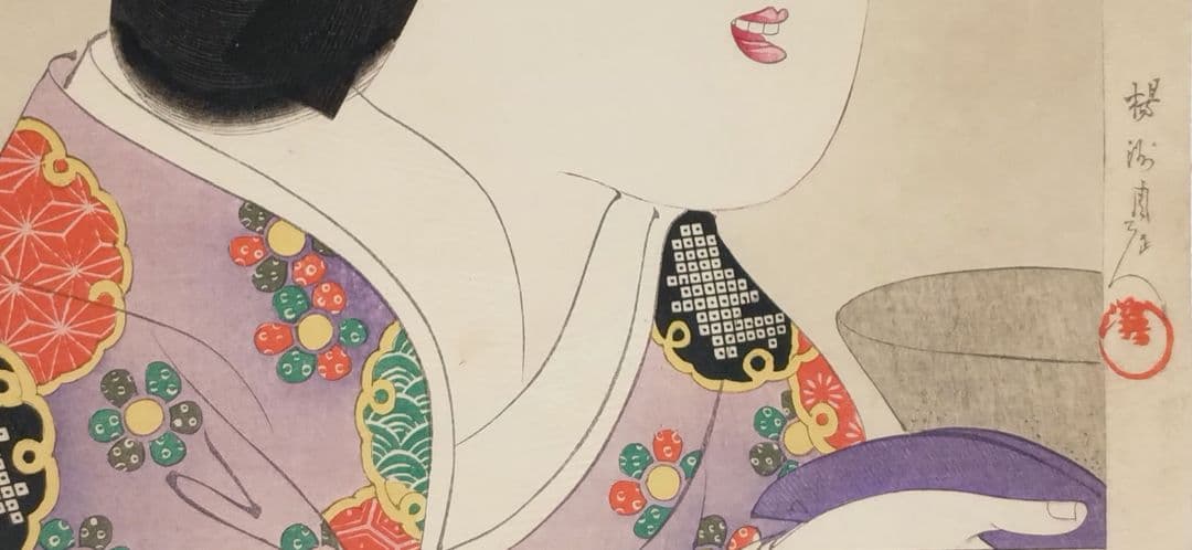 浮世絵版画、時代かがみ（寛文の頃)橋本周延画明治30年6月5