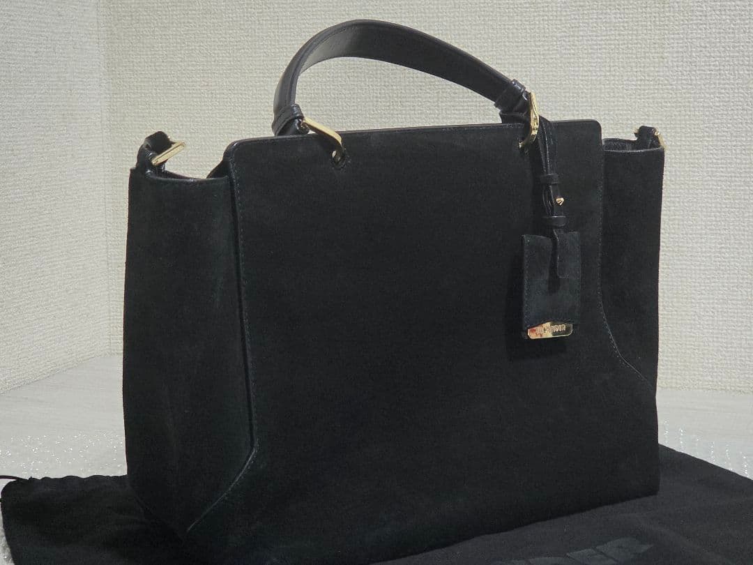 JIL SANDER ジルサンダー スエード ブラック ワンショルダーバック