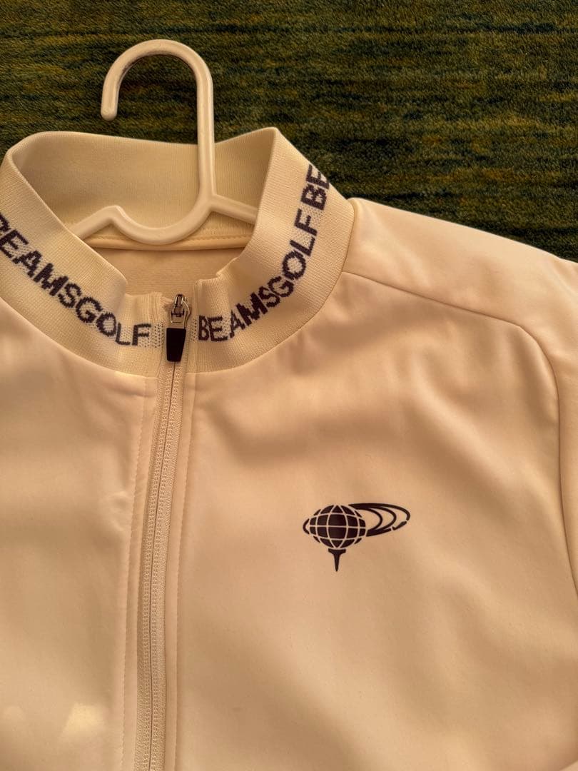 BEAMS GOLF ホワイト ジップアップジャケット Lサイズ