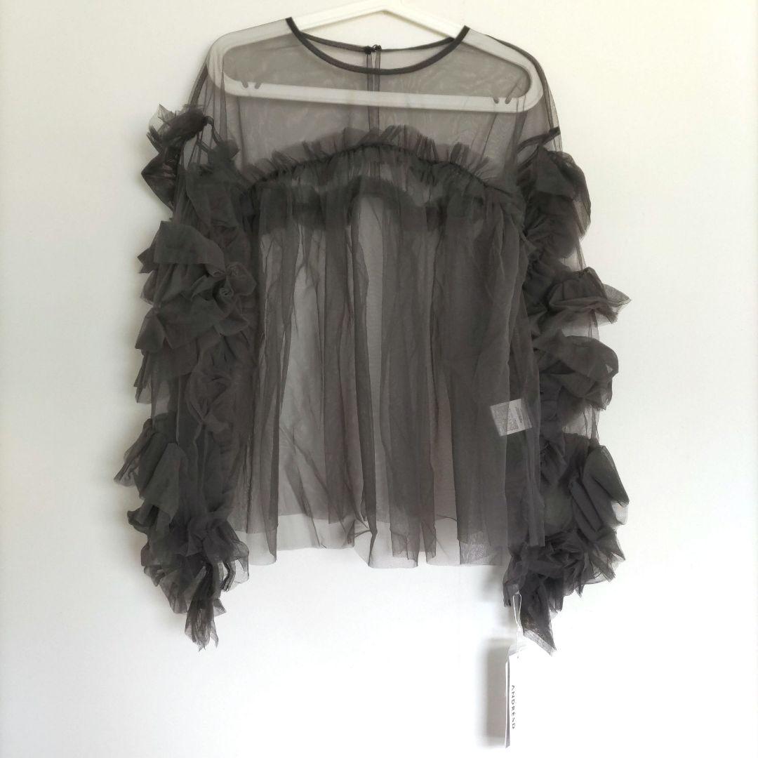 タグ付き ANDRESD / niana デコラティブチュールトップス 結婚式