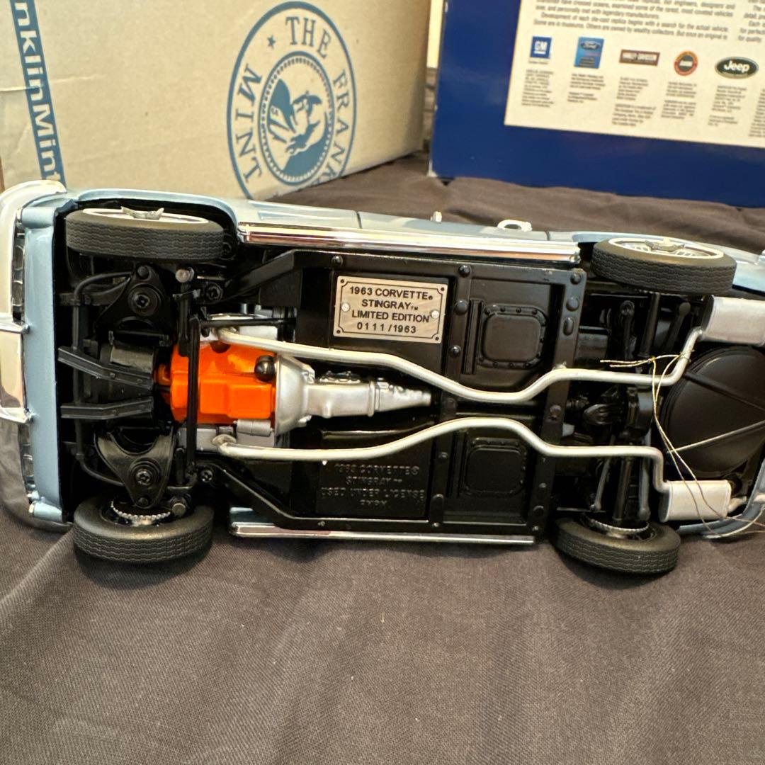 1/24 フランクリンミント 1963 コルベット スティングレイ ミニカー