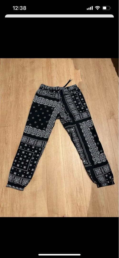 FCRB バンダナ　パンツ　ブラック　M