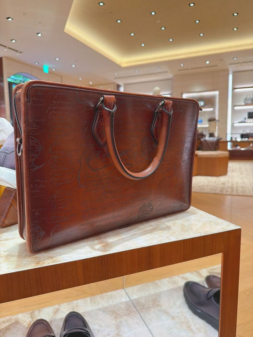 【定価62万希少5スタンプ】ベルルッティアンジュールトートバッグ　ビジネスバッグ