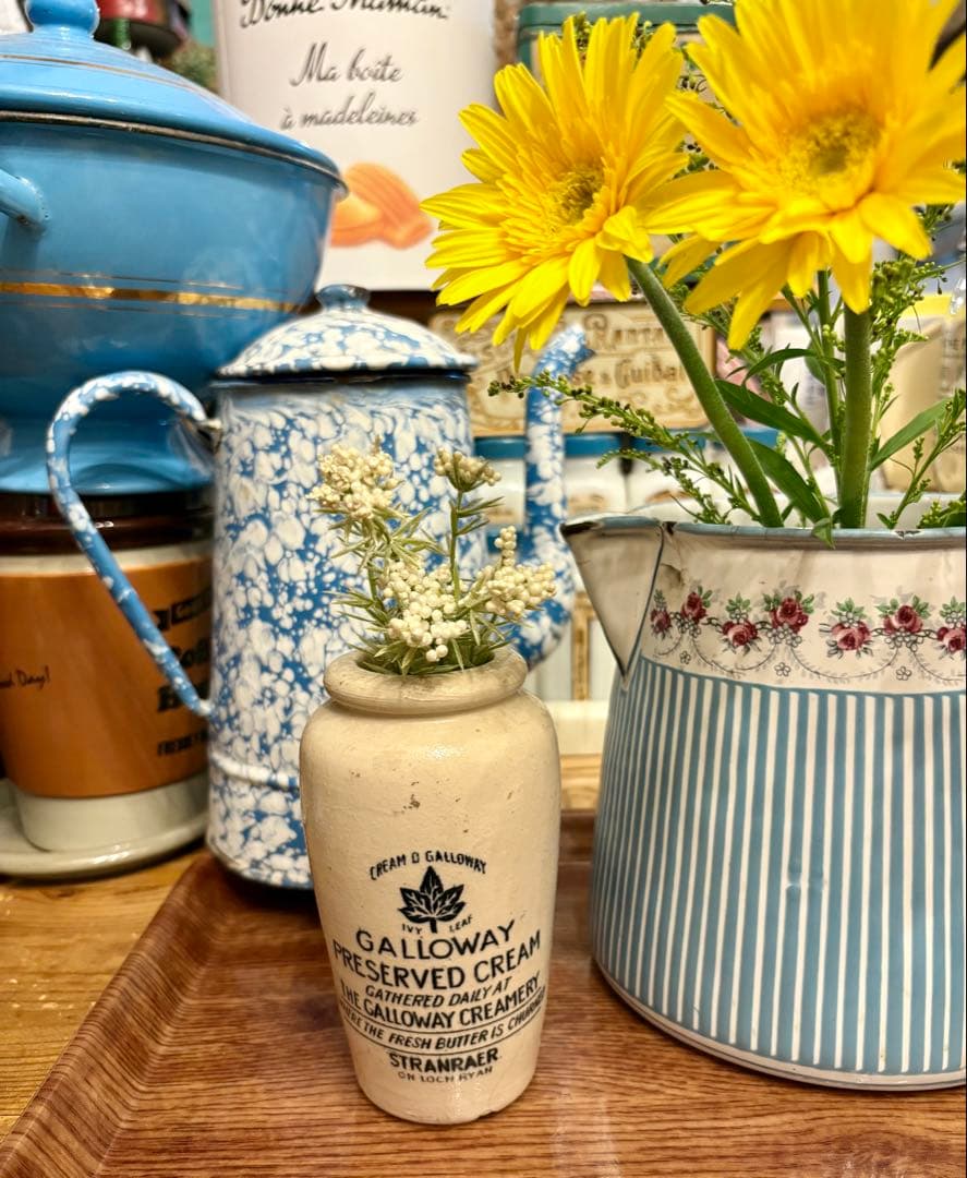 ◇希少大人気◇イギリスアンティーク クリームポット陶器製