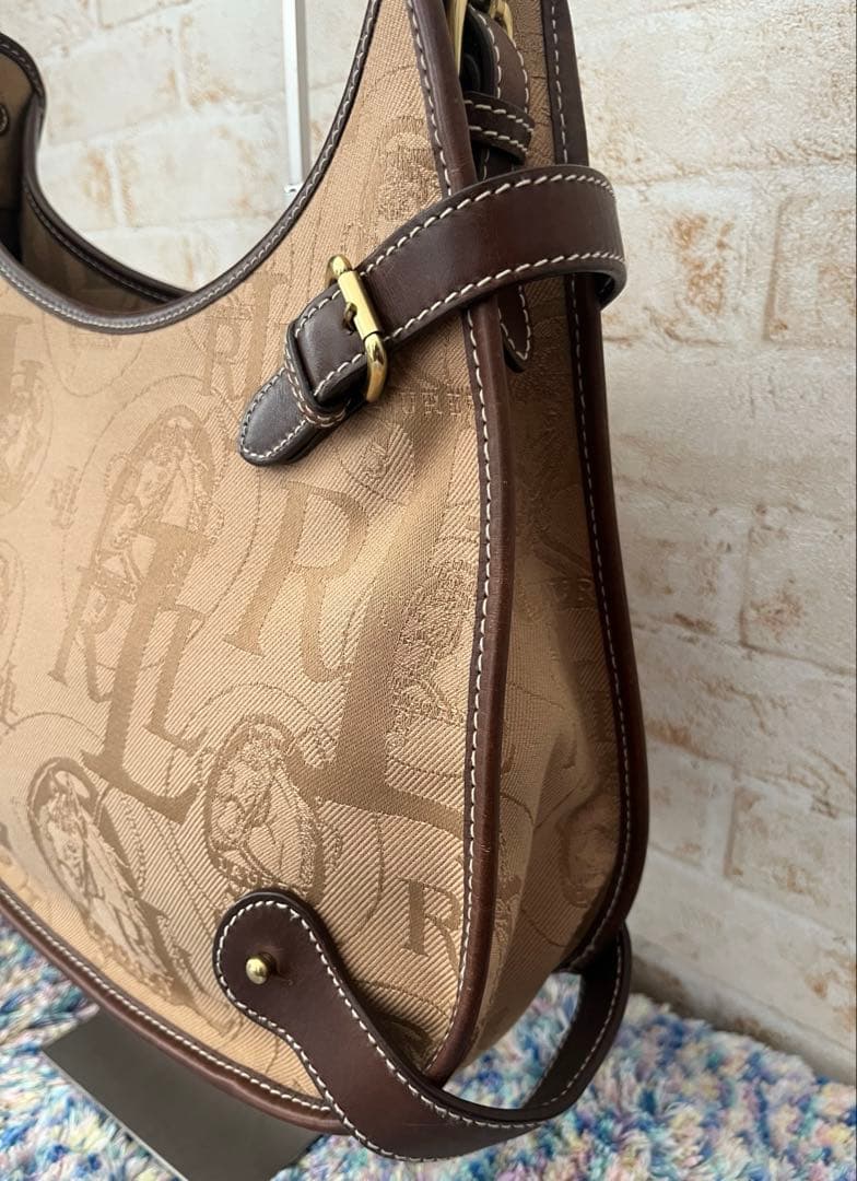 美品 ローレンラルフローレン 肩かけ ワンショルダーバッグ ハンドバッグ y2k