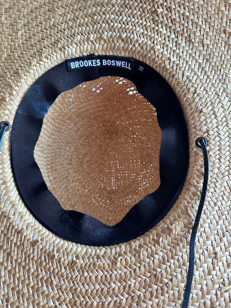 BROOKES BOSWELL つば広 麦わら帽子【19】