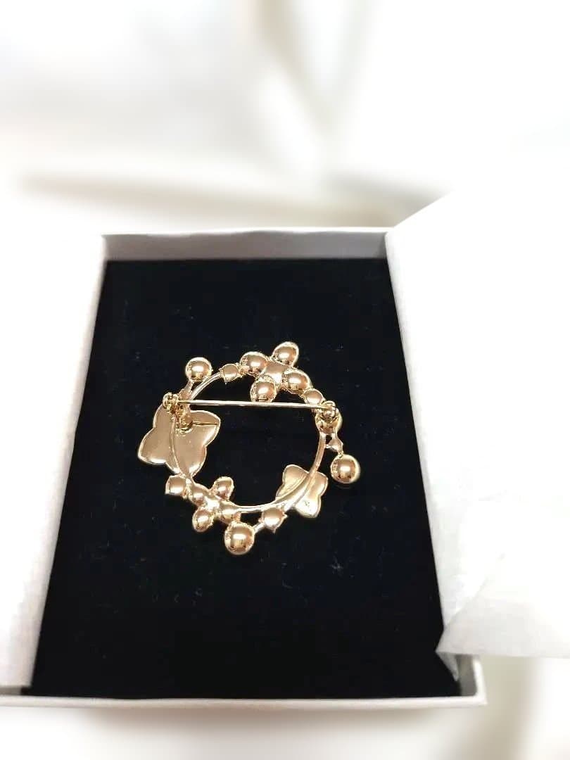 アンテプリマ ANTEPRIMA エテルナ 白蝶貝パールブローチ ゴールド