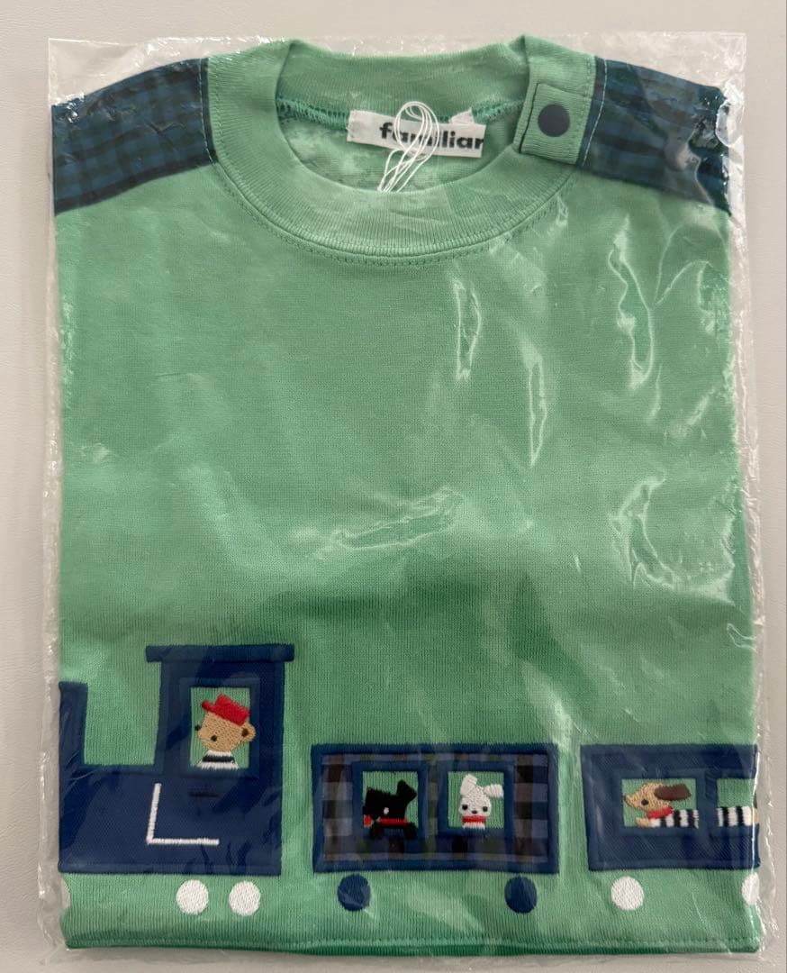 familiar ファミリア Tシャツ 半袖 チェック 90cm 新品 タグ付き トップス