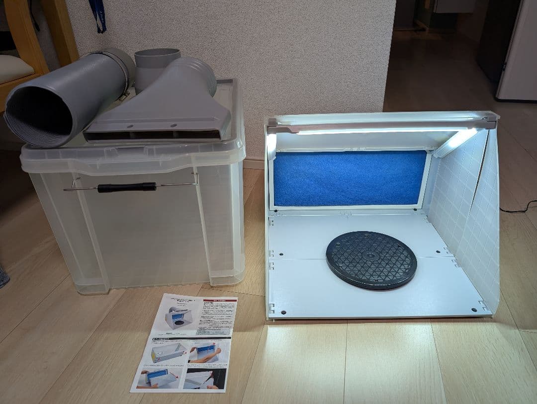 サンコーLEDライト付きパワフルファン塗装ブース LEDライト付パワフルファン塗装ブース | 【公式】サンコー通販サイト