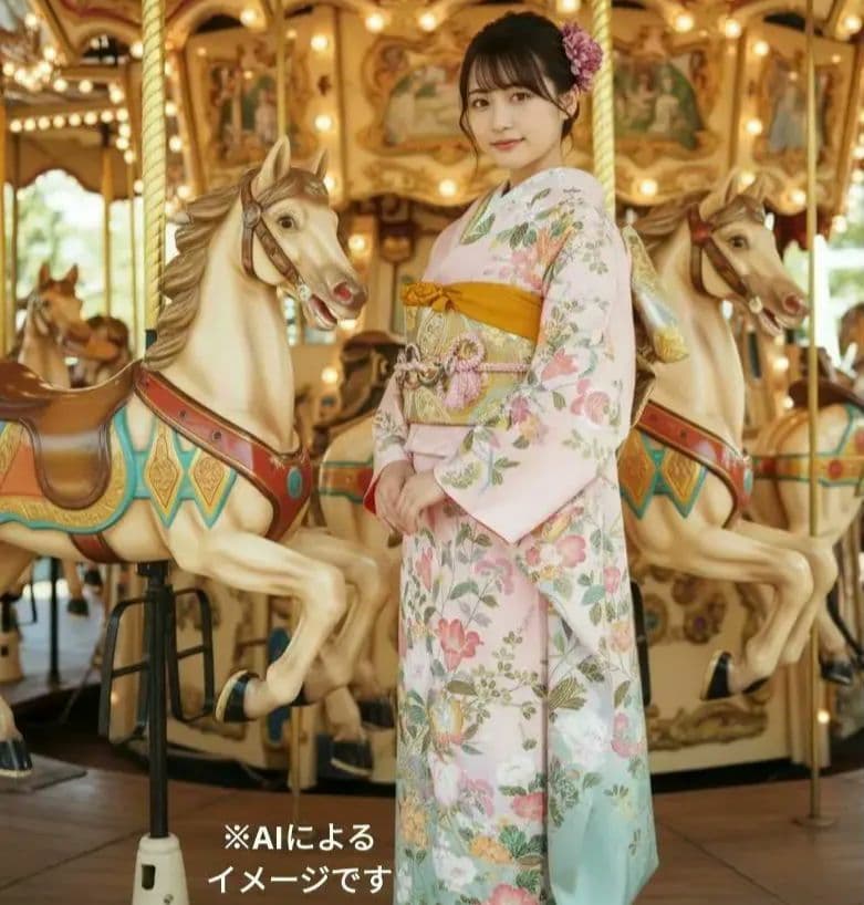 yuki様　430.振袖7点セット 正絹　フルセット　成人式　西武百貨店謹製 正統派古典 紫 牡丹柄/大柄 假屋崎省吾デザイン 豪華 華やか【通販可