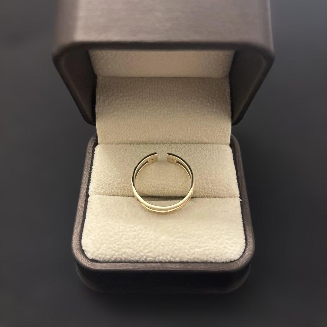 ◆cui-cui◆ダイヤモンド オープンバンド リング | K10YG #13