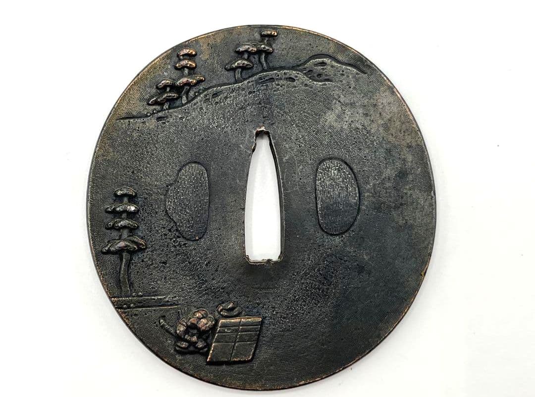 骨董　刀装具　鍔(つば)