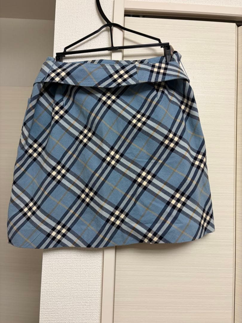 BURBERRY BLUE LABEL チェック柄フレアスカート　36