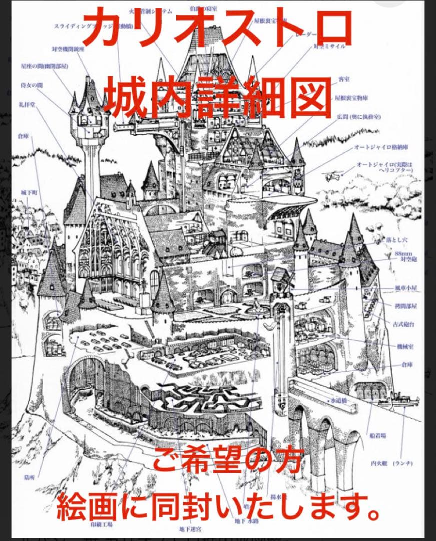 ジブリアート18 カリオストロの城② 額縁寸法32.7㎝×24.0㎝