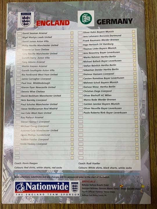 旧Wembleyラストマッチ England vs Germany '02WC