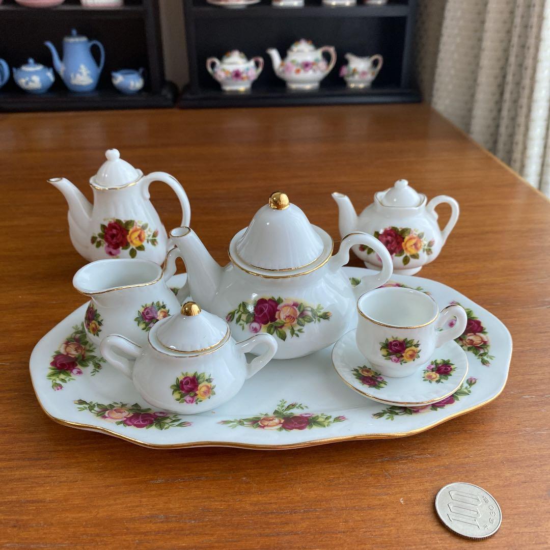 ロイヤルアルバートオールドカントリーローズミニチュアティーセット