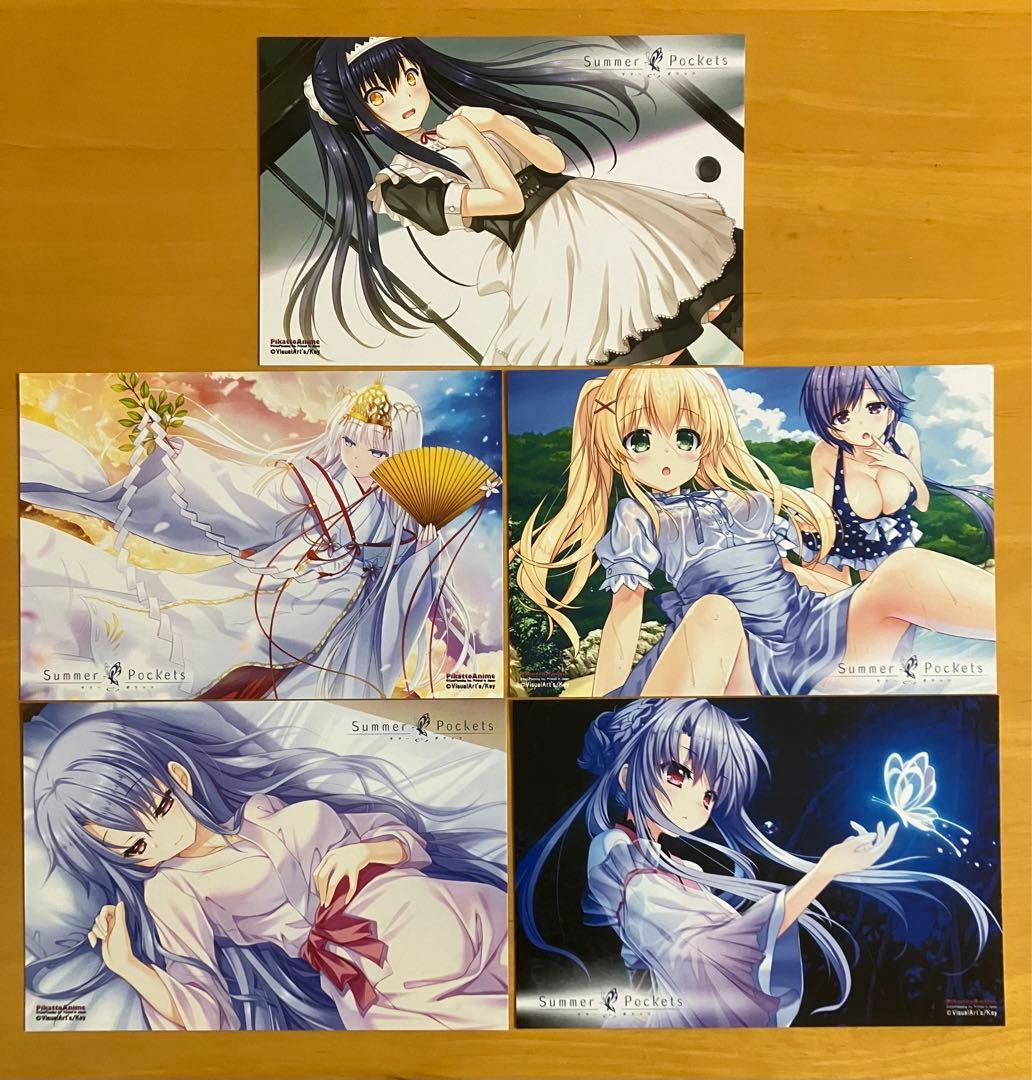 Summer Pockets イラストカード 5枚 サマポケ ピカットアニメ - メルカリ