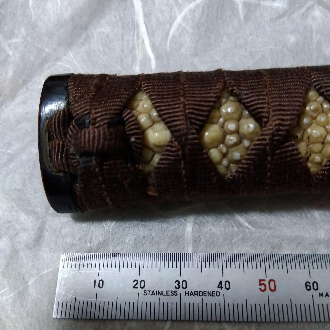 【値下げ】武具　柄前　長さ21.5cm　刀、長脇差用　縁頭、目貫等１作物　花鳥図