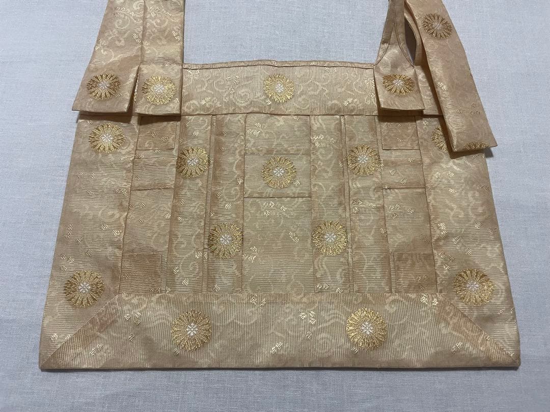 正絹　金紗　薄橙　臨済宗　1尺絡子