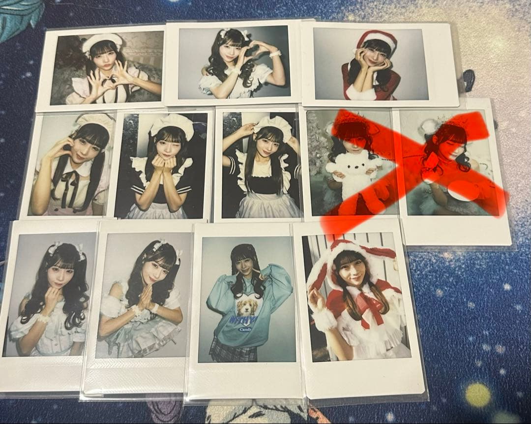 【バラ売り可】のんふぃく海まりん デコチェキ ランチェキセット