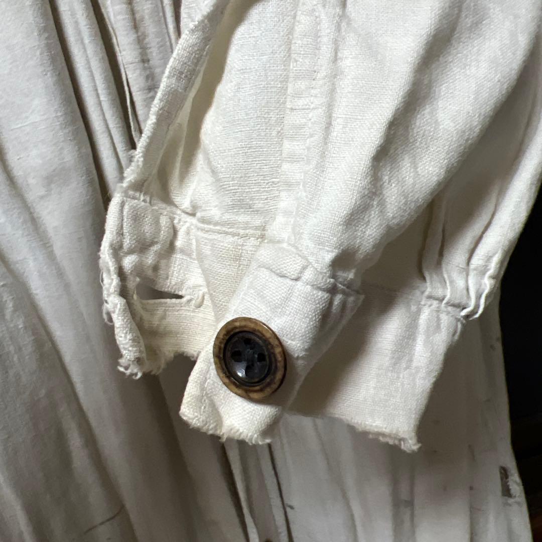 30s 40s フレンチヴィンテージ リネンコート アンティーク フランス