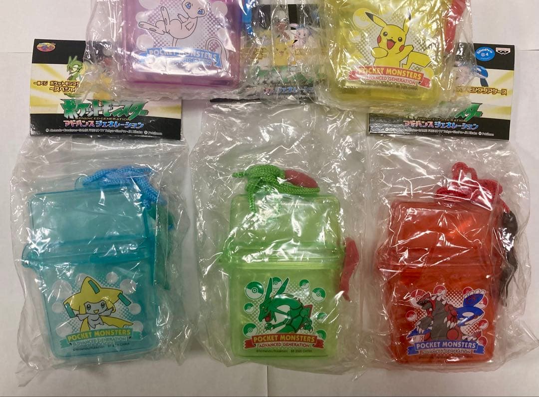 一番くじポケットモンスターAGポケモンクリアケース５種　レックウザジラーチほか