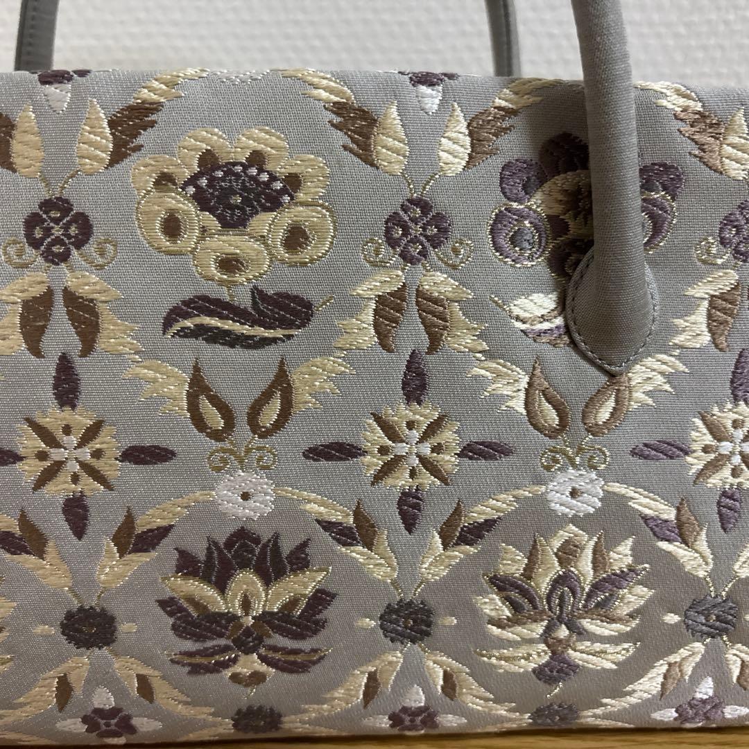 和装　利休バッグ　未使用　グレー伊と忠　茶席用バッグ　着物バッグ